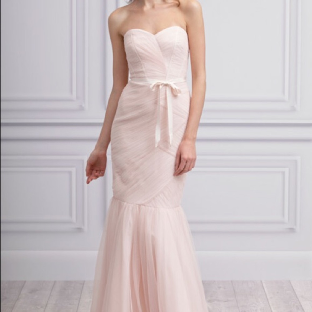 Monique Lhuillier White Tulle Dress